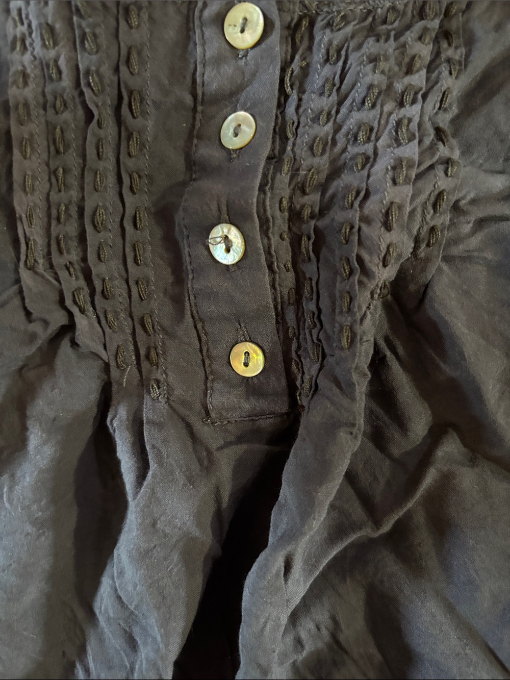 Womens Navy Racerback Tank Dress with Button Detail - Picture 5 of 11